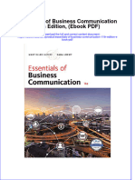 Essentials of Business Communication 11th Edition Ebook PDF