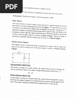 To Design and Implement Passive Clipper Circuit.