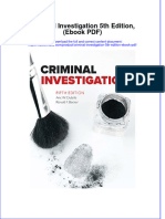 Criminal Investigation 5th Edition Ebook PDF