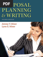 Proposal Planning Writing (Jeremy T. Miner