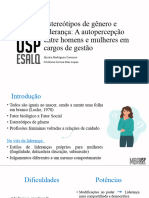 Estereótipos de Gênero e Liderança: A Autopercepção Entre Homens e Mulheres em Cargos de Gestão