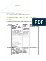Cronograma Módulo 14 - CIV 2023 - Virtual