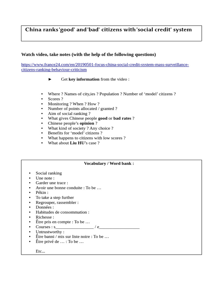 China's Social Credit System Explained | PDF