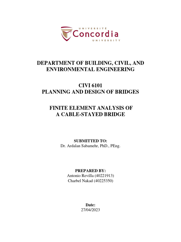 Bridge FEM Analysis for Engineers | PDF