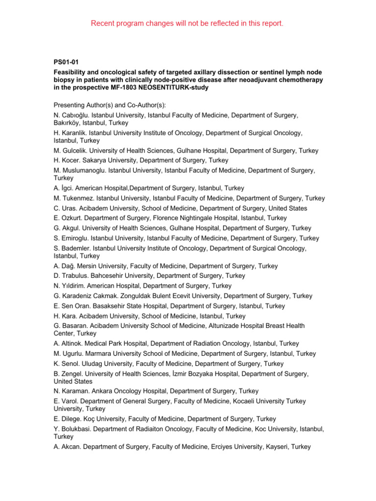 2023 SABCS Abstract Report PDF Clinical Medicine Neoplasms
