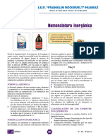 Nomenclatura Inorganica Quimica 3º Secundaria