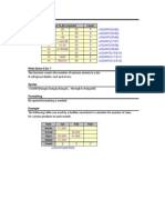 Excel Data Management Numericals