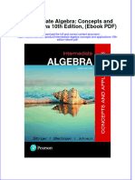 Intermediate Algebra Concepts and Applications 10th Edition Ebook PDF