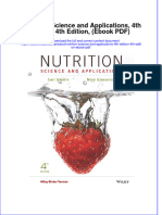 Nutrition Science and Applications 4th Edition 4th Edition Ebook PDF