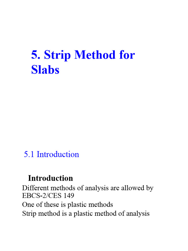Strip Method for Slab Design Analysis | PDF | Beam (Structure) | Bending