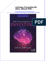 The Psychology of Investing 6th Edition Ebook PDF