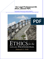 Ethics For The Legal Professional 8th Edition Ebook PDF