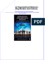 International Organizational Behavior Transcending Borders and Cultures