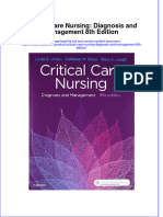 Critical Care Nursing Diagnosis and Management 8th Edition