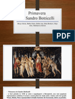 Primavera de Sandro Botticelli: Bucșe Alexia, Badea Maria, Badea Ana, Bran Beatrice, Mișa Alea, Martinescu Alessia
