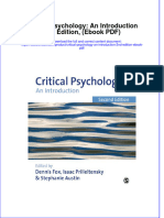 Critical Psychology An Introduction 2nd Edition Ebook PDF