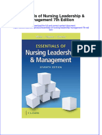 Essentials of Nursing Leadership Management 7th Edition
