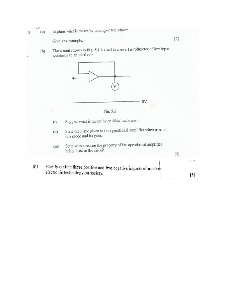 Electronics Questions PDF