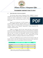 Phrmo Accomplishment Report Cy 2018