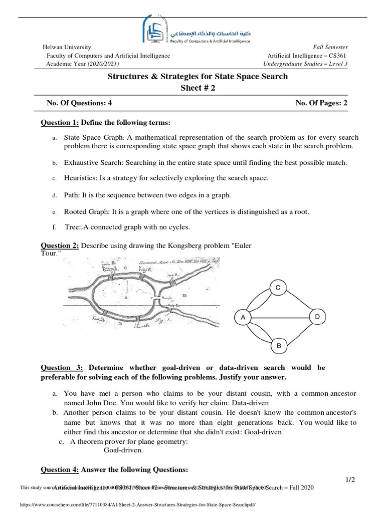 Strategies for State Space Search in AI | PDF