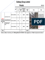 Price List of Electric Perforated Steel Rolling Door To Jorge Tintorer (Goldway) 2023.12.6