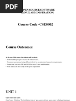 Open Source Software (Linux Administration) : Course Code - CSE0002