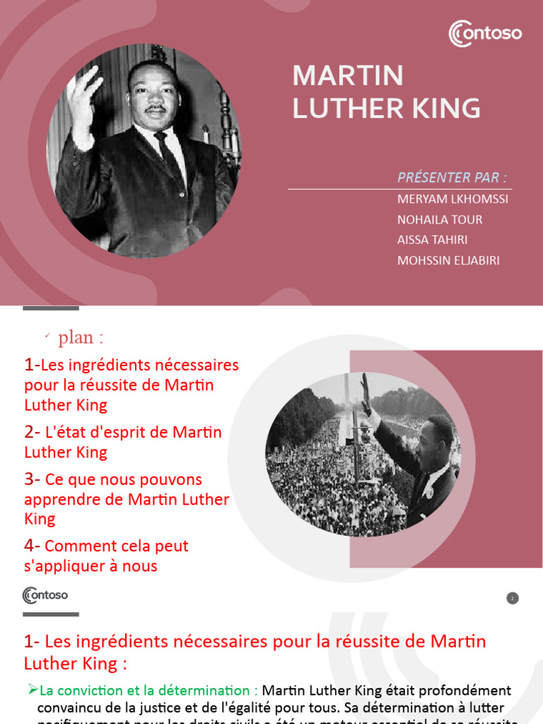 Leçons de Martin Luther King | PDF | Non-violence | Martin Luther King jr.