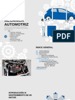 Presentación Mecánica Automóvil Ilustraciones Flat Azul