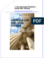 American Law and Legal Systems Ebook PDF Version
