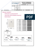 STANDARD Bon de Commande Receveur de Douche PROFIL CONCEPT 2023