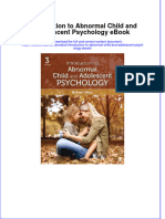 Introduction To Abnormal Child and Adolescent Psychology Ebook