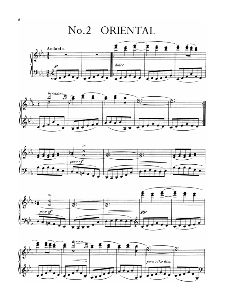 Granados Danza Española Nº 2 Oriental | PDF
