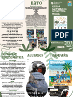 Flyer Folleto Triptico Plantas Vivero Divertido Moderno Orgánico Verde (Salvemos El Ecosistems