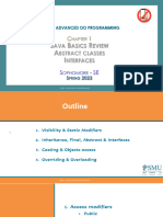 CS202 - Chapter 1 - Java Bascis - Abstract Classes - Interfaces