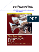 The Teaching of Instrumental Music 5th Edition 2017 Ebook PDF Version