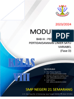 Modul Ajar Matematika SMP Kelas Viii Bab 3