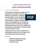 Feminicidio Español