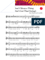 LU Orchestra Swings It Dont Mean A Thing Sheet Music