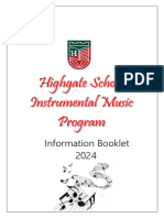 FINAL 2024 Information Booklet For Instrumental Music