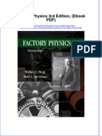 Factory Physics 3rd Edition Ebook PDF