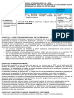 Hoja de Trabajo 09 - VI Unidad - 2do - El Desarrollo Sostenible