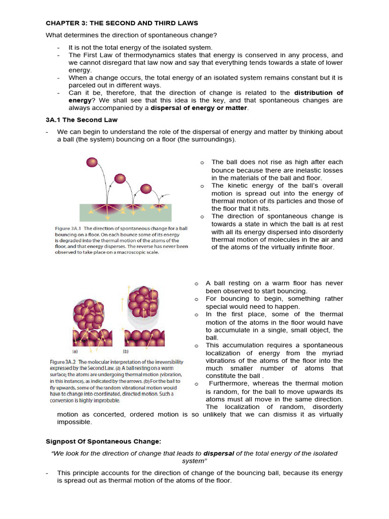 Phychem Chapter 3 Part 1 | PDF | Entropy | Second Law Of Thermodynamics