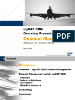 Channel Management Overview (BPP For SAP CRM 4.0)