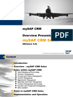 Overview of MySAP CRM Sales