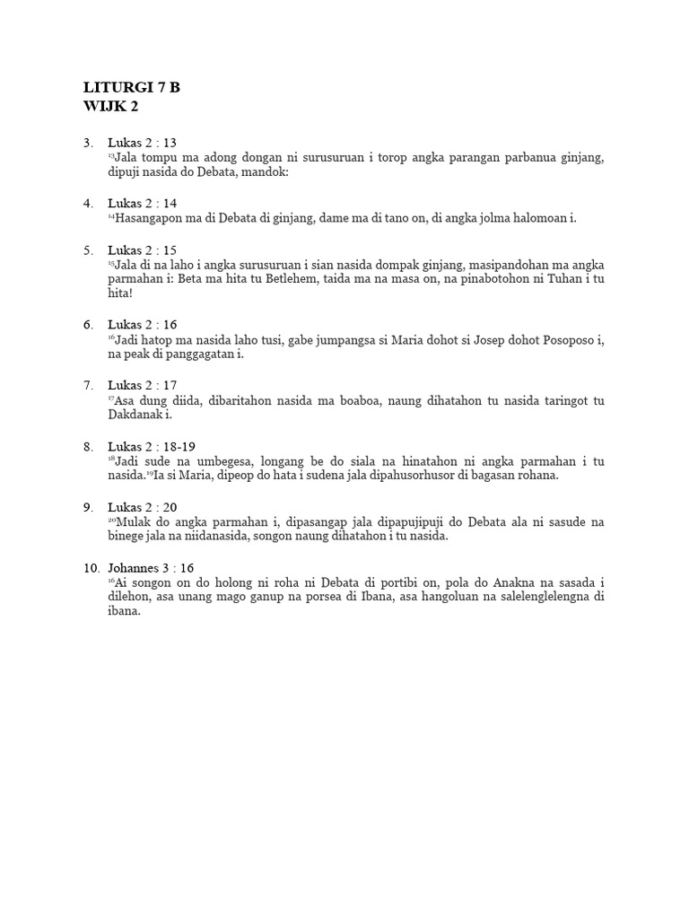 Liturgi 7B & 7C | PDF