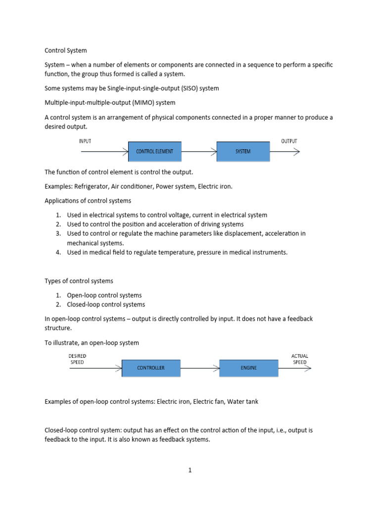 EEE 441 - Note II | PDF | Control Theory | Computer Engineering