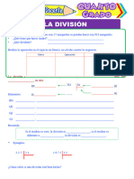 Ejercicios de División para Cuarto Grado de Primaria