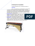 Formas o Tipos de Interpretar La Marimba
