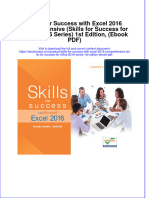 Skills For Success With Excel 2016 Comprehensive Skills For Success For Office 2016 Series 1st Edition Ebook PDF