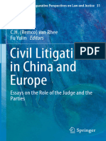 Civil Litigation in China and Europe: C.H. (Remco) Van Rhee Fu Yulin Editors